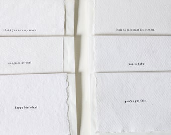 Our Any & Everyday Card Set, Letterpress Card Set of 12