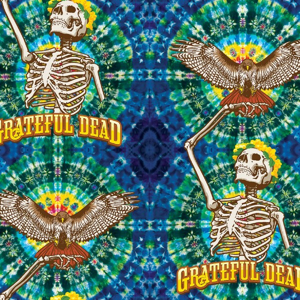 Grateful Dead Fabric by the Yard Etsy