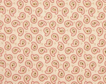 Riley Blake Designs Calliope Paisley Pink Fabric 1 yard