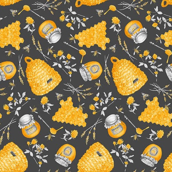 Honey Bee Fabric - Etsy