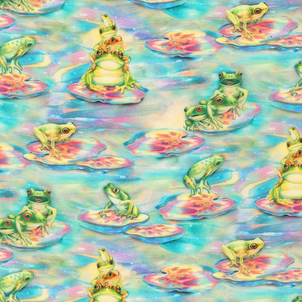 Frogs Fabric Etsy