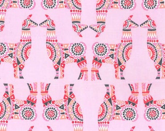 Michael Miller Pink Llama Rama Fabric - 1 yard