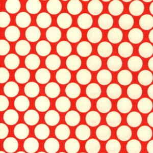 Amy Butler Lotus for Rowan Fabrics Full Moon Dot Cherry Fabric - 35 inches - last piece