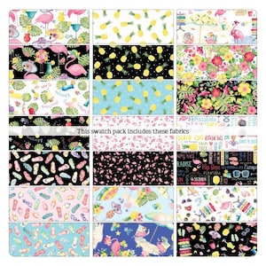 Kanvas for Benartex Fun In The Sun 10 inch squares 42 pc. Bundle fabric - 1 bundle