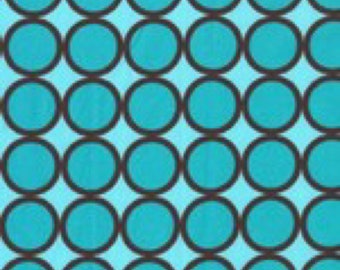 Michael Miller Ring Dots Turquoise fabric - 1 yard