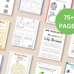 Bear ABC Baby Shower Coloring Book: 75+ Page Printable Activity (PDF Download