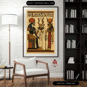 Ancient Egyptian Mythology Art Print: Gods & Symbols (Digital Download)