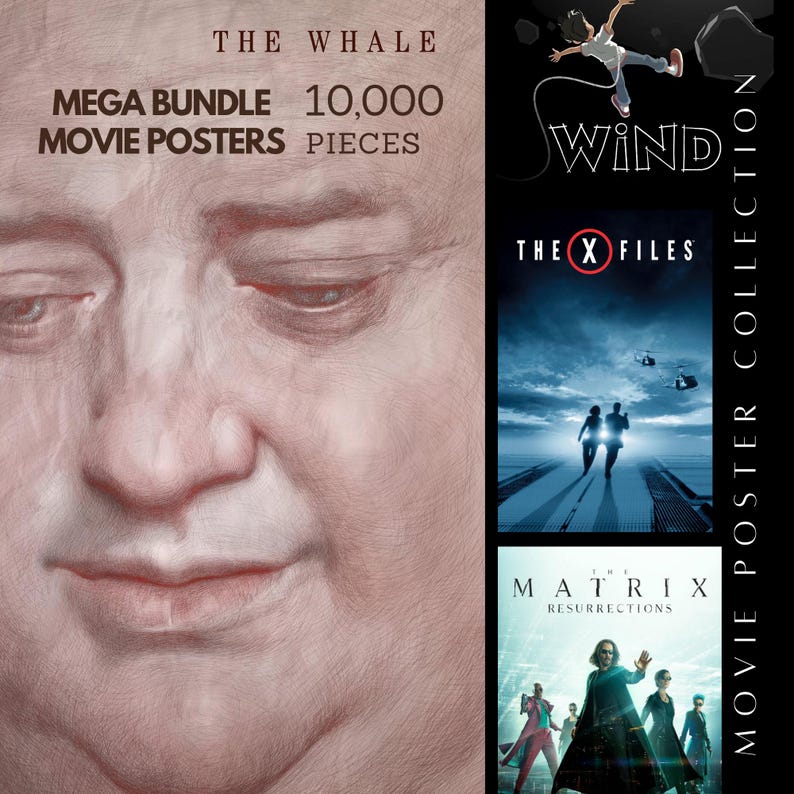 10000+ Movie Posters: Digital Film Art Bundle (high Resolution ...