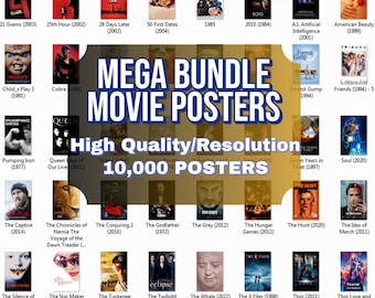 10000+ Movie Posters: Digital Film Art Bundle (High Resolution Downloads)