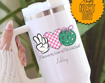 Personalized Pickleball Social Club Tumbler, Pickleball Player Cup, Pickleball Lover Gift, Custom Pickleball Tumbler