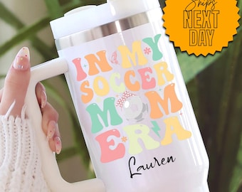 Soccer Mom Era Cup, Personalized Soccer Mom Tumbler, Soccer Mom Gift, Soccer Mom Birthday, Soccer Mom Appreciation, Soccer Mom Team Mom