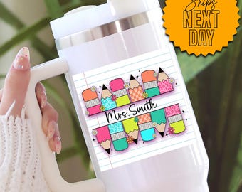 Personalized Teacher Tumbler, Back To School Gift, Teacher Appreciation Cup, First Day Of School Present, Classroom Cup, Professor Gift