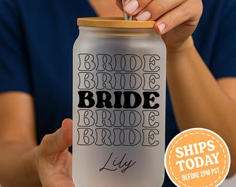 Bride Personalized Cup, Bridal Shower Cup, Bachelorette Party Cup, Bride To Be Cup, Wedding Party Cup, Custom Bride Cup, Bride Wedding Favor