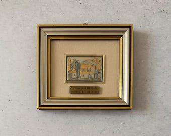 Kleine antike Gemälde, Vintage Ölgemälde original, Original Ölgemälde, Original Vintage Ölgemälde, Miniatur Ölgemälde