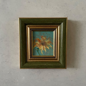 Oil painting miniature, Oil painting original, Still life oil painting, Oil painting original small, Impressionist oil painting