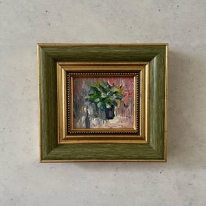 Pintura al óleo impresionista, Pintura al óleo miniatura, Pintura al óleo original, Pintura al óleo original, Pintura al óleo original pequeña