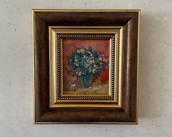 Oil painting original, Oil painting original small, Still life oil painting, Miniature oil painting, Impressionist oil painting