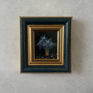 Pintura a óleo impressionista, Pintura a óleo em miniatura, Pintura a óleo original, Pintura de arte original, Pintura a óleo original pequena