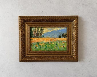 Pittura impressionista, dipinto ad olio originale, dipinto ad olio vintage originale, dipinto ad olio originale, dipinto ad olio originale vintage