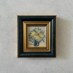 Pintura al óleo impresionista, Pintura al óleo miniatura, Pintura al óleo original, Pintura de arte original, Pintura al óleo original pequeña
