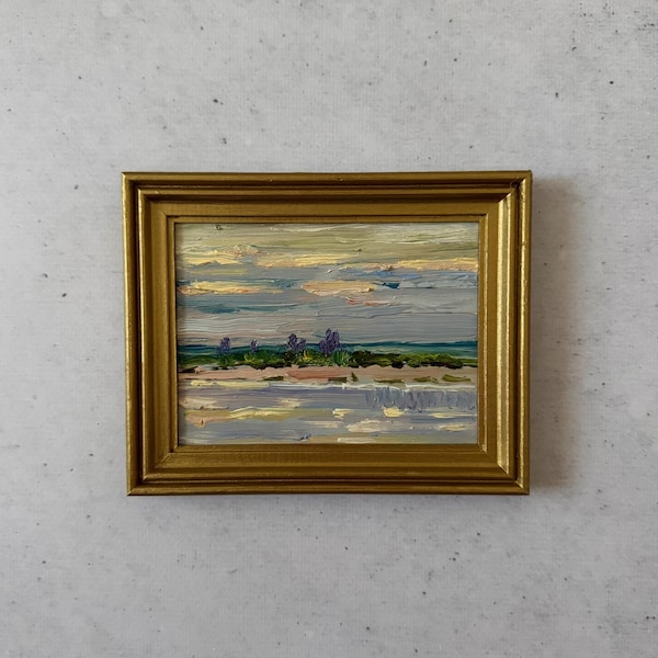 Impressionist oil painting, Original oil painting, Oil painting miniature, Oil painting original, Oil painting original vintage
