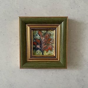 Pintura al óleo impresionista, Pintura al óleo miniatura, Pintura al óleo original, Pintura al óleo original, Pintura al óleo original pequeña