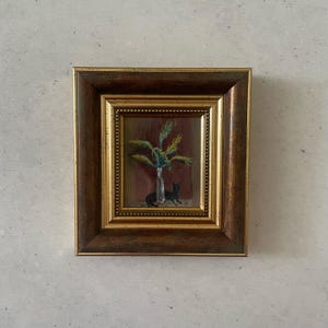 Oil painting original, Oil painting original small, Still life oil painting, Miniature oil painting, Impressionist oil painting