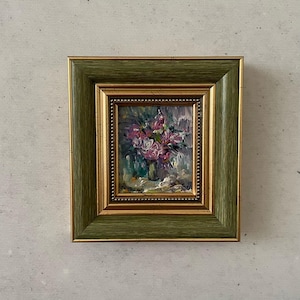Impressionist oil painting, Oil painting miniature, Oil painting original, Original oil painting, Oil painting original small