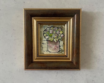 Oil painting original, Oil painting original small, Still life oil painting, Miniature oil painting, Impressionist oil painting