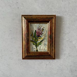 Impressionist Malerei, Original Kunst, Malerei, Mini Vintage Malerei, Vintage Malerei original, Ölmalerei Miniatur