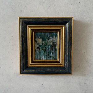 Mini pintura de flores, Pintura a óleo impressionista, Pintura a óleo em miniatura, Pintura a óleo original, Pintura a óleo original pequena