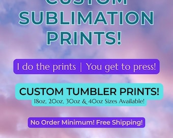 Anpassade sublimeringstryck – Tumblers | Ladda upp din egen design | Klar för tryckning