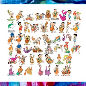 Flintstones Svg Bundle, Svg Pack, Layered Svg, PNG, PDF, EPS, Files for Cricut,, Svg Bundle, Cricut Cut, Fred, Pebbles, Wilma, Dino,