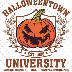 Halloweentown Est 1998 png, Retro Halloween png, Halloween Pumpkin png, Trendy Halloween png, Halloween Pumpkin Png, Fall Png
