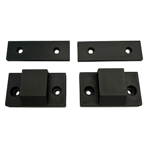 2x Replacement Dust Cover Hinge Mounts and Plates for Technics SL1200 & SL1210