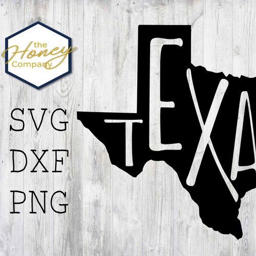 Texas SVG PNG DXF State Outline Instant Download Silhouette - Etsy