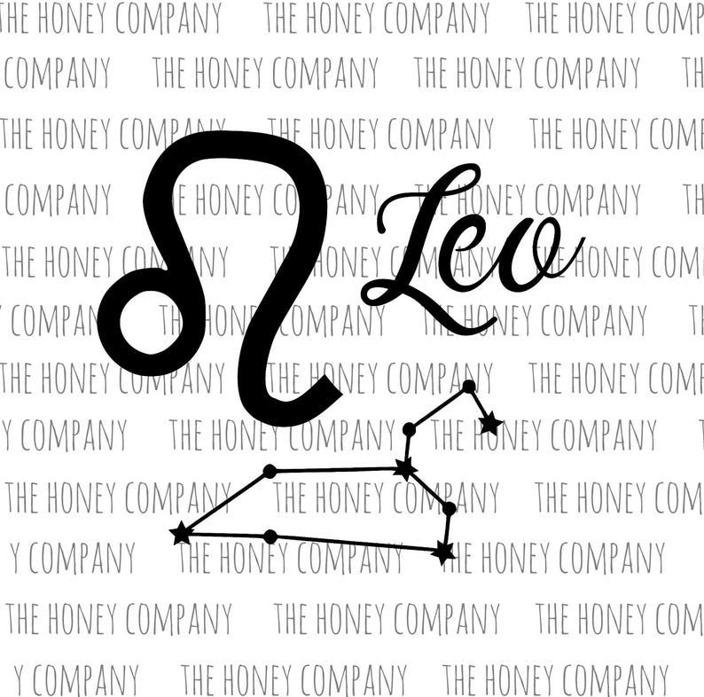 Download Leo SVG PNG DXF Zodiac Lion Instant Digital Download | Etsy
