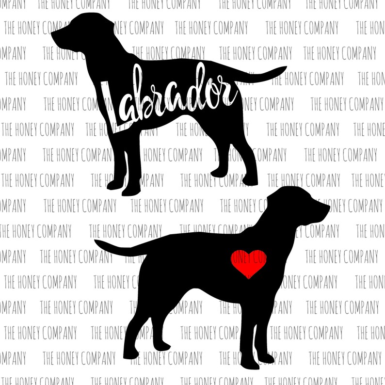 Download Lab SVG PNG DXF Labrador Outline Instant Download Silhouette | Etsy