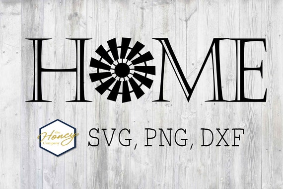 Download Home SVG PNG DXF Farm Windmill Stencil Instant Download | Etsy