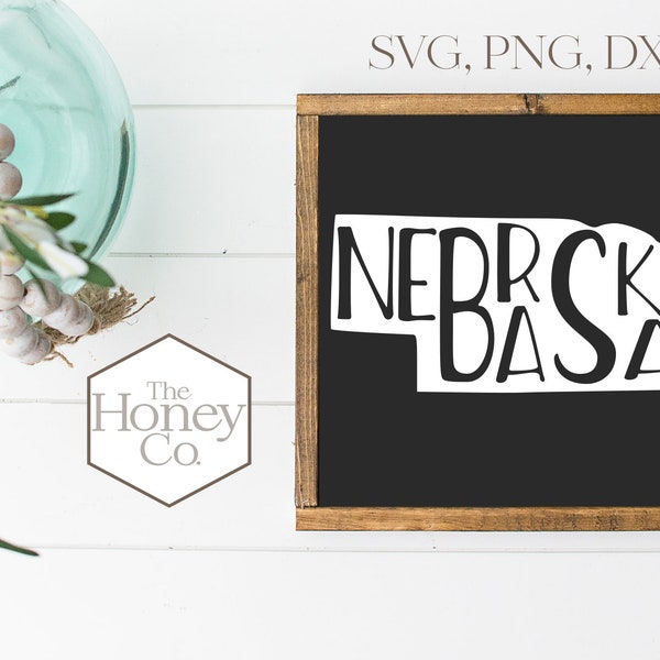 Nebraska SVG PNG DXF State Outline Instant Download Silhouette Cricut Cut Files Cutting Machine Vector File