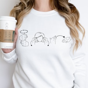 American Sign Language Coffee Teach Repeat SVG PNG DXF Instant Download SIlhouette Cricut Cut Files Cutting Machine Vector File