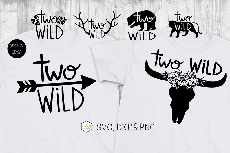 Download Two Wild Birthday Bundle SVG PNG DXF Lion Leopard Deer ...
