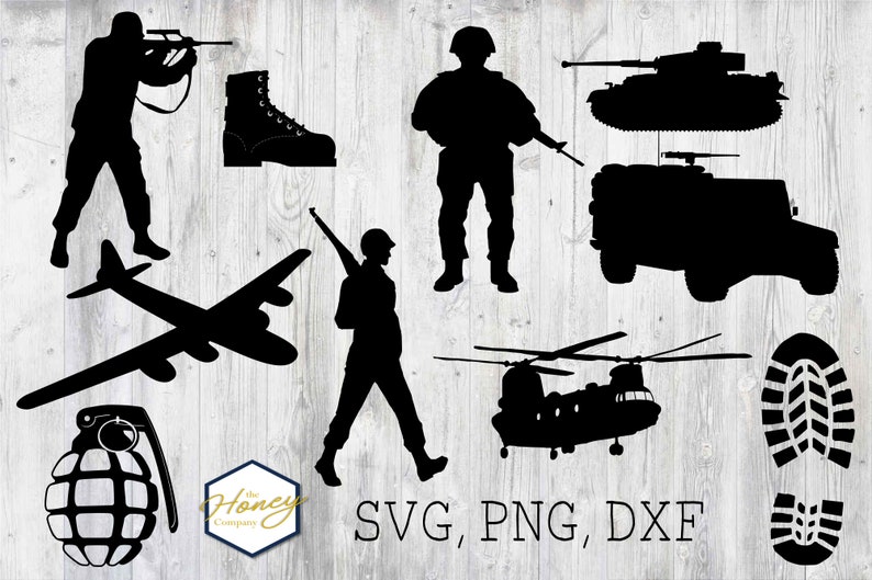 Download Military SVG PNG DXF Bundle Soldier Army Marines Navy Air | Etsy