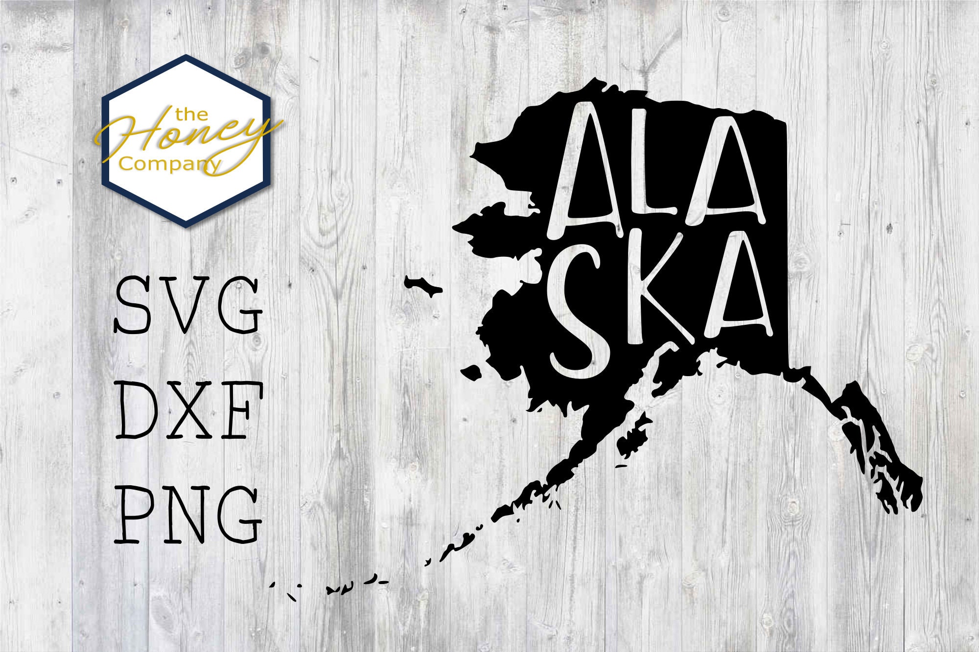 Alaska SVG PNG DXF State Outline Instant Download Silhouette | Etsy