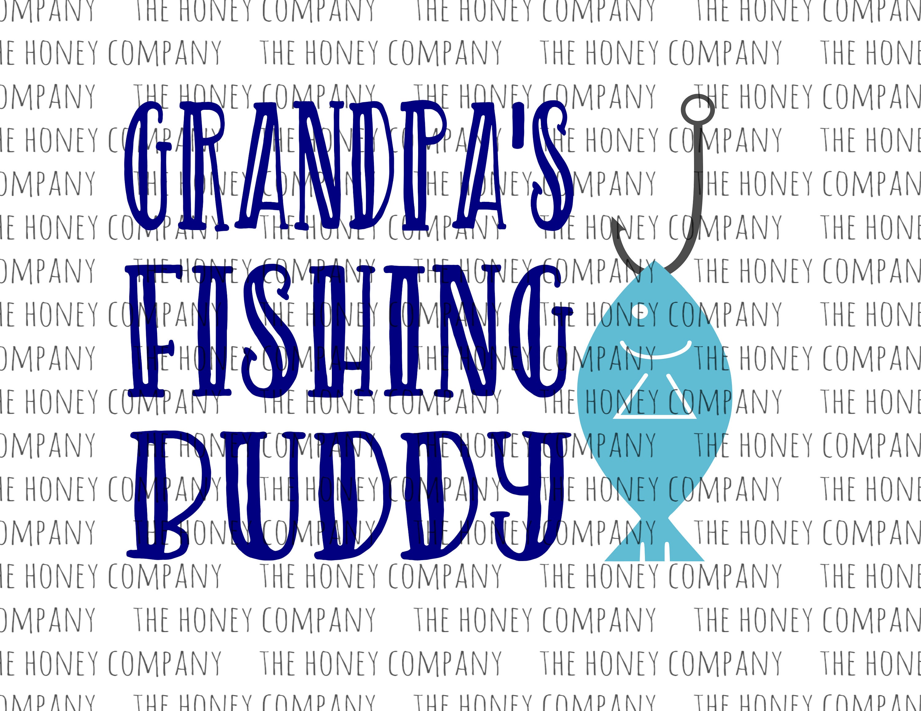 Download Grandpa's Fishing Buddy SVG PNG DXF Fathers Day Gift Fish ...