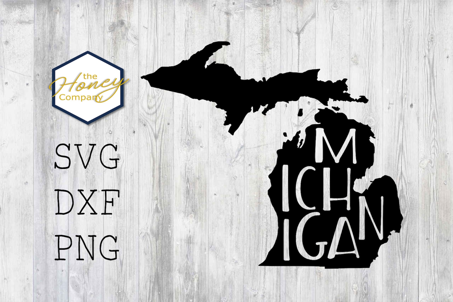 Michigan SVG PNG DXF State Outline Instant Download Silhouette - Etsy