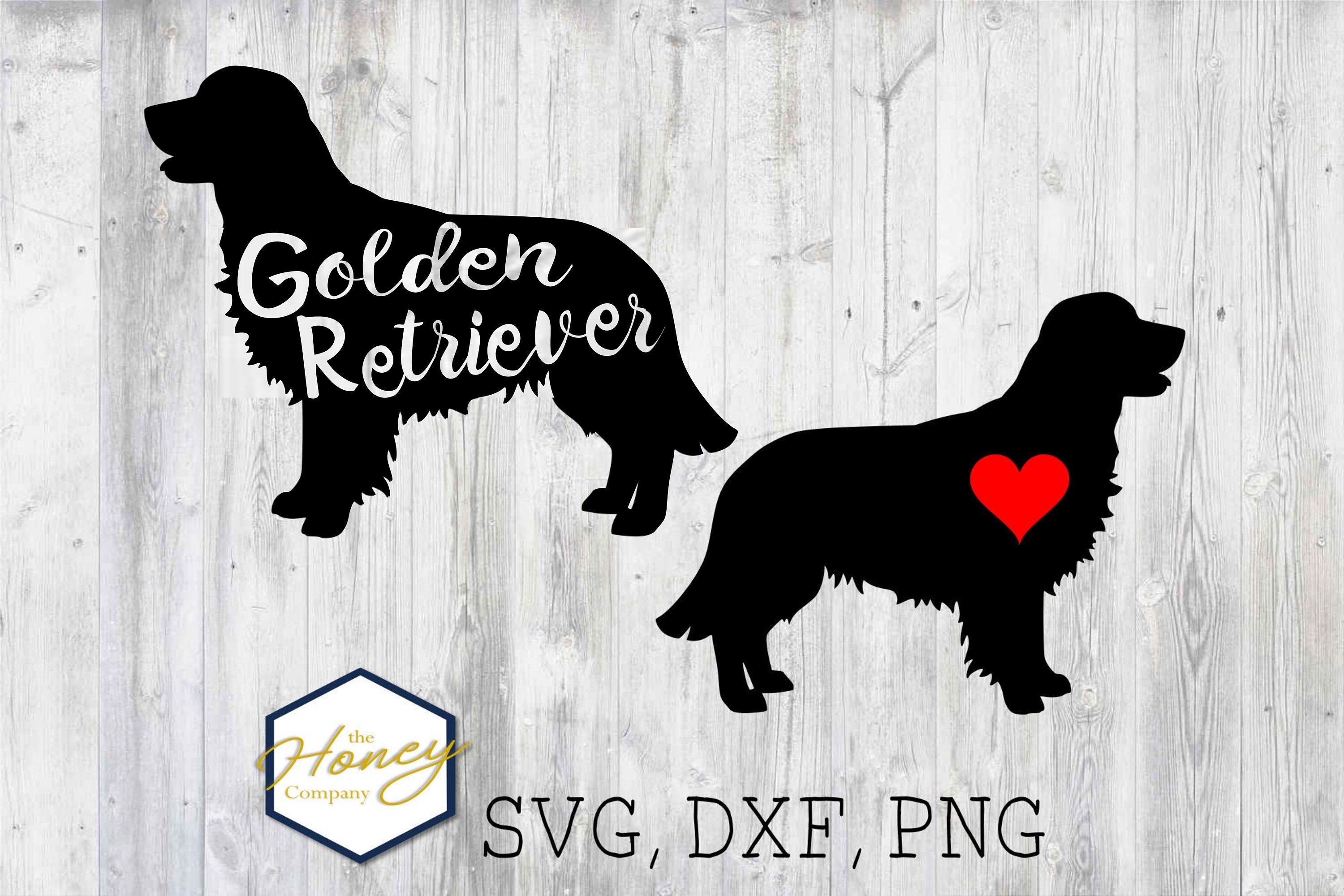 Golden Retriever SVG PNG DXF Dog Breed Lover Outline Instant | Etsy