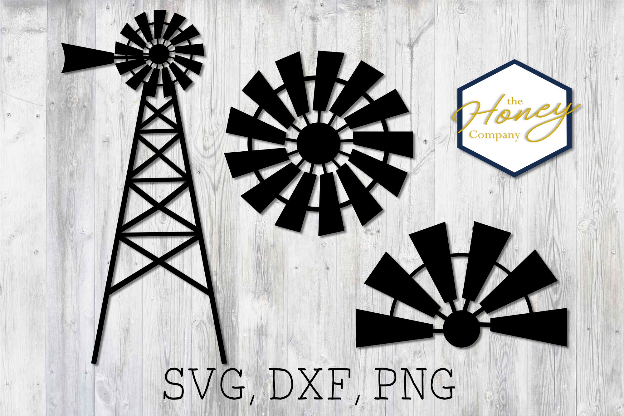Windmill SVG PNG DXF Farm Bundle Set Farmhouse Stencil Instant Etsy