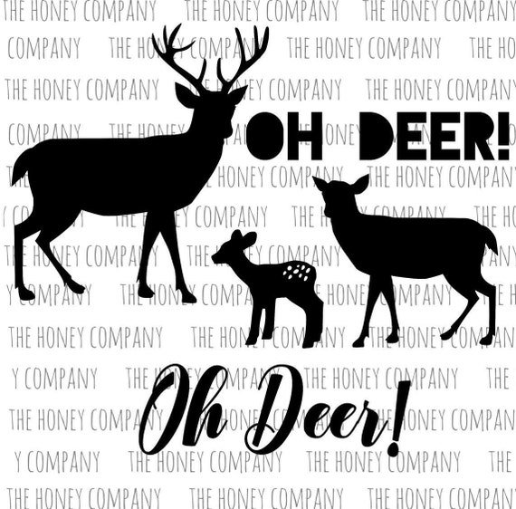 Free Free 138 Silhouette Deer Family Svg SVG PNG EPS DXF File