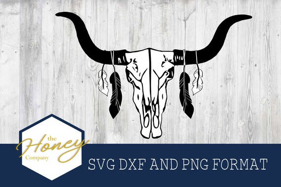 Download Free Cow Skull Svg Png Dxf Feathers Boho Instant Download Etsy SVG Cut Files